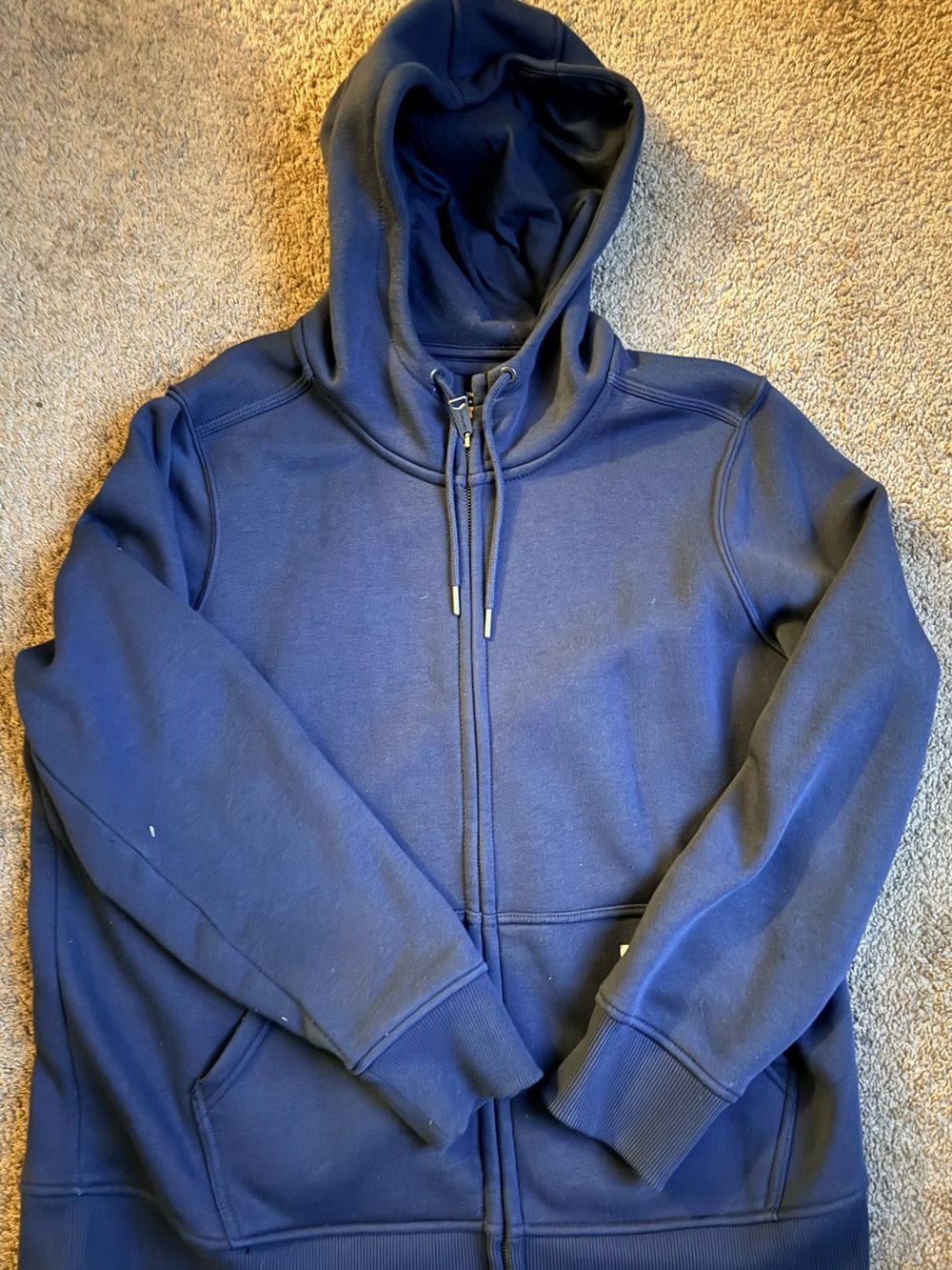 Carhartt Navy Full-Zip Hooded Sweatshirt